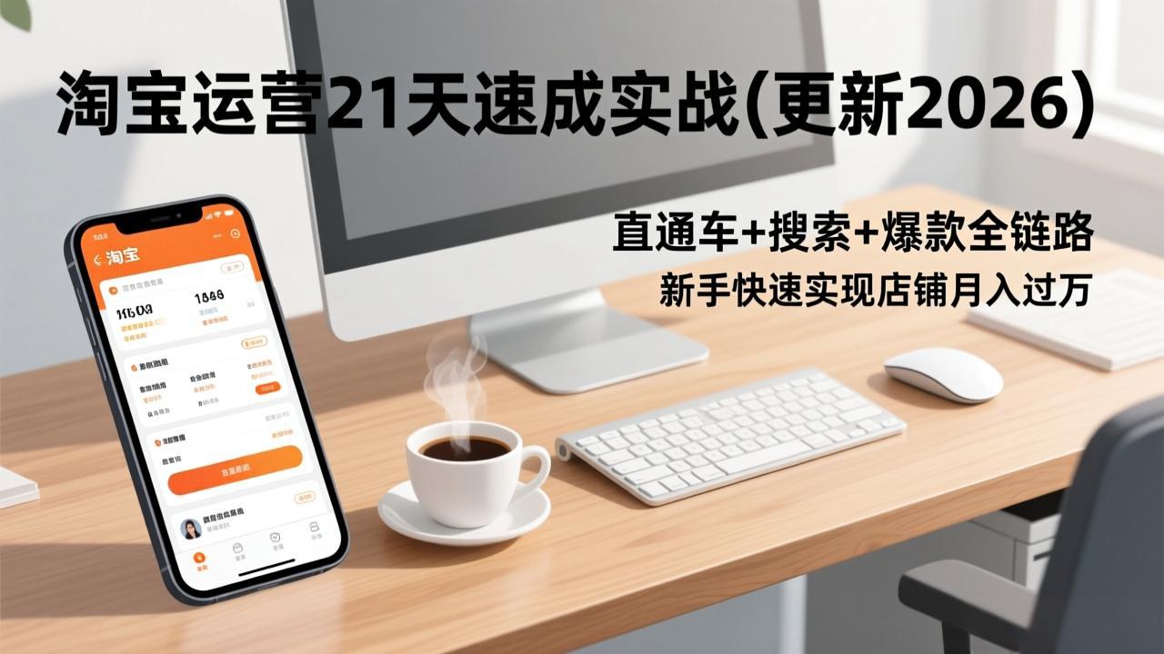 淘宝运营21天速成实战(更新2026-heijinzy