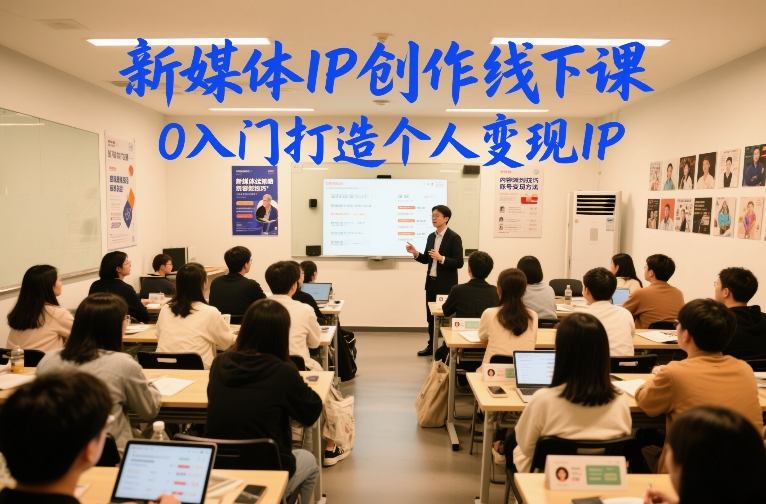新媒体IP创作线下课，0入门打造个人变现IP-heijinzy