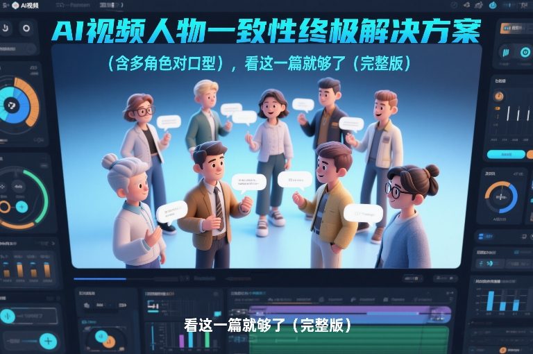 AI视频人物一致性终极解决方案(含多角色对口型)，看这一篇就够了(完整版)-heijinzy