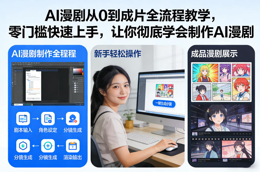 AI漫剧从0到成片全流程教学，零门槛快速上手，让你彻底学会制作AI漫剧【保姆级教程】-heijinzy