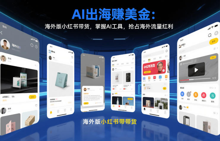 AI出海賺美金：海外版小红书带货，掌握AI工具，抢占海外流量红利(更新2026)-heijinzy