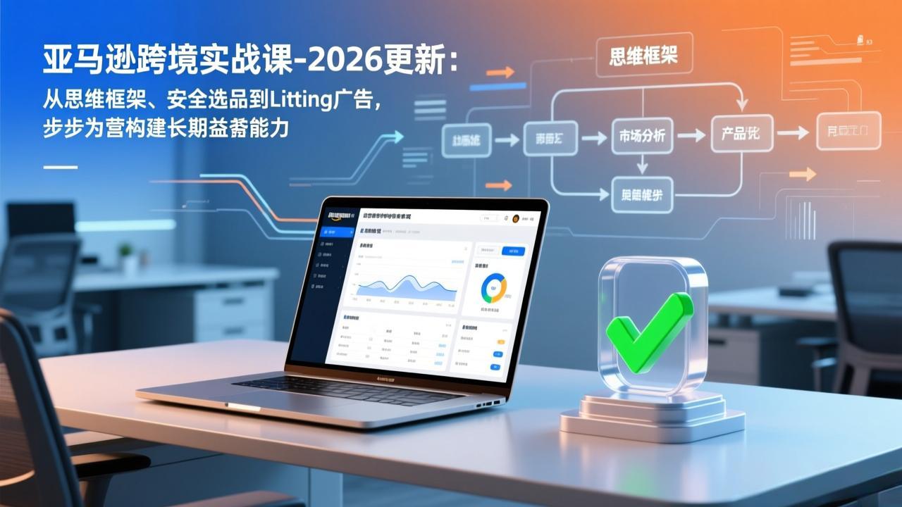 亚马逊跨境实战课-2026更新：从思维框架、安全选品到Listing广告，步步为营构建长期盈利能力-heijinzy