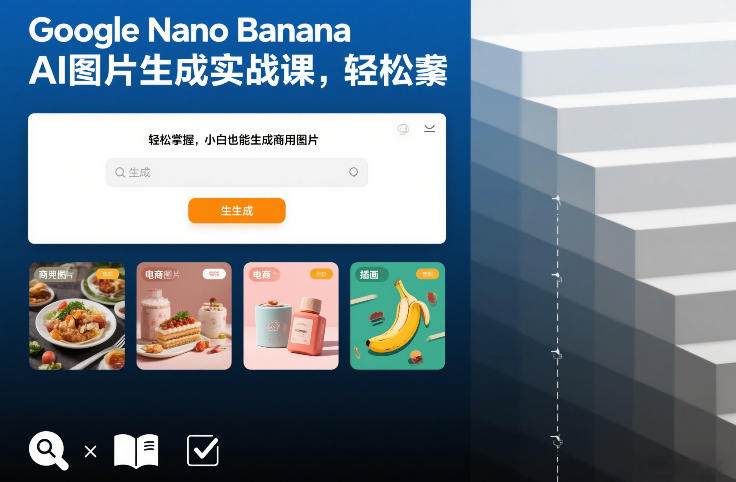 Google Nano Banana AI图片生成实战课，轻松掌握，小白也能生成商用图片-heijinzy