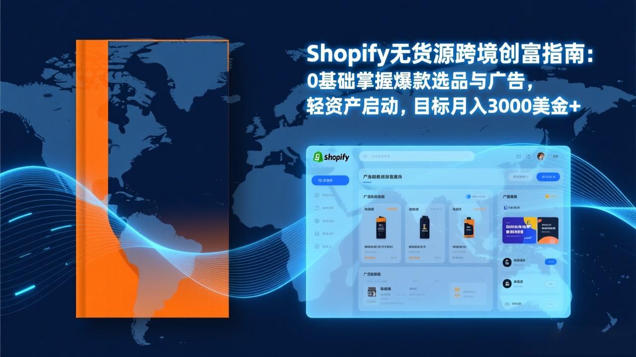 Shopify爆款打法实战：从选品到广告投放，复制爆款模型，驱动独立站月销售额破万刀-heijinzy