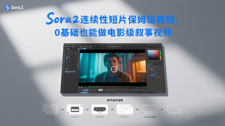 Sora2连续性短片保姆级教程，0基础也能做电影级叙事视频-heijinzy