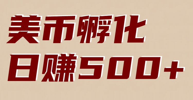 美币孵化：电脑全自动挂机赚美金，小白轻松上手-heijinzy