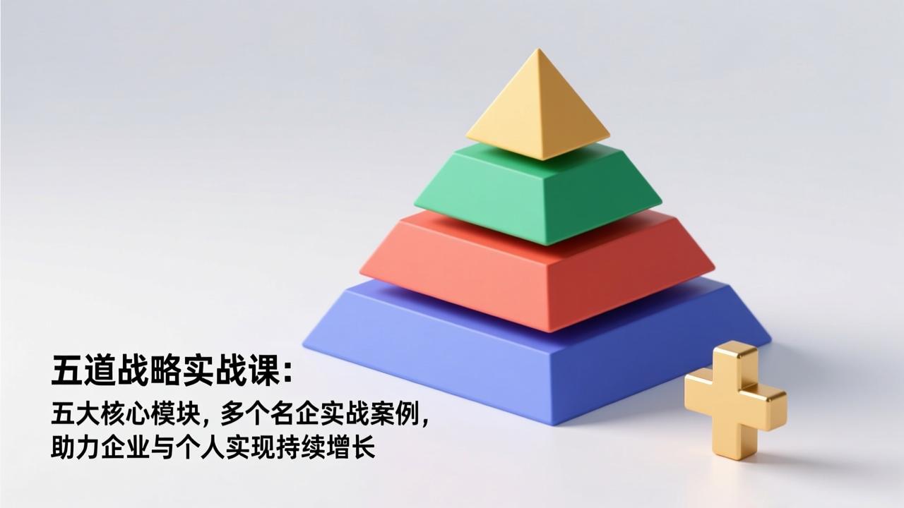 五道战略实战课：五大核心模块，多个名企实战案例，助力企业与个人实现持续增长-heijinzy