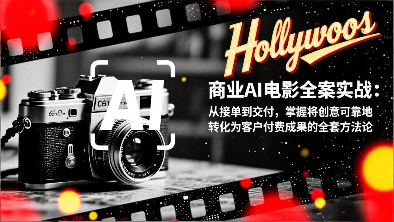 商业AI电影全案实战：从接单到交付，掌握将创意可靠地转化为客户付费成果的全套方法论-heijinzy