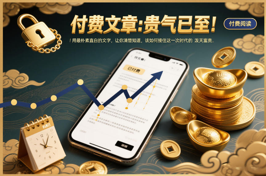 付费文章：贵气已至！用最朴素直白的文字，让你清楚知道，该如何接住这一次时代的泼天富贵-heijinzy