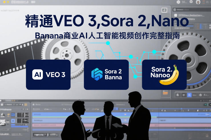 精通VEO 3，Sora 2，Nano Banana商业AI人工智能视频创作完整指南-heijinzy