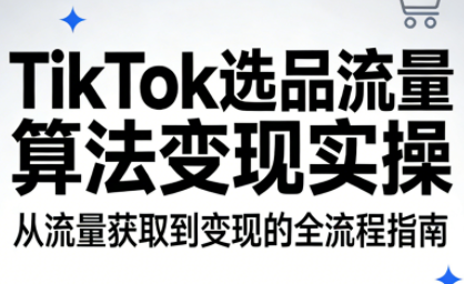TikTok选品流量算法变现实操-heijinzy