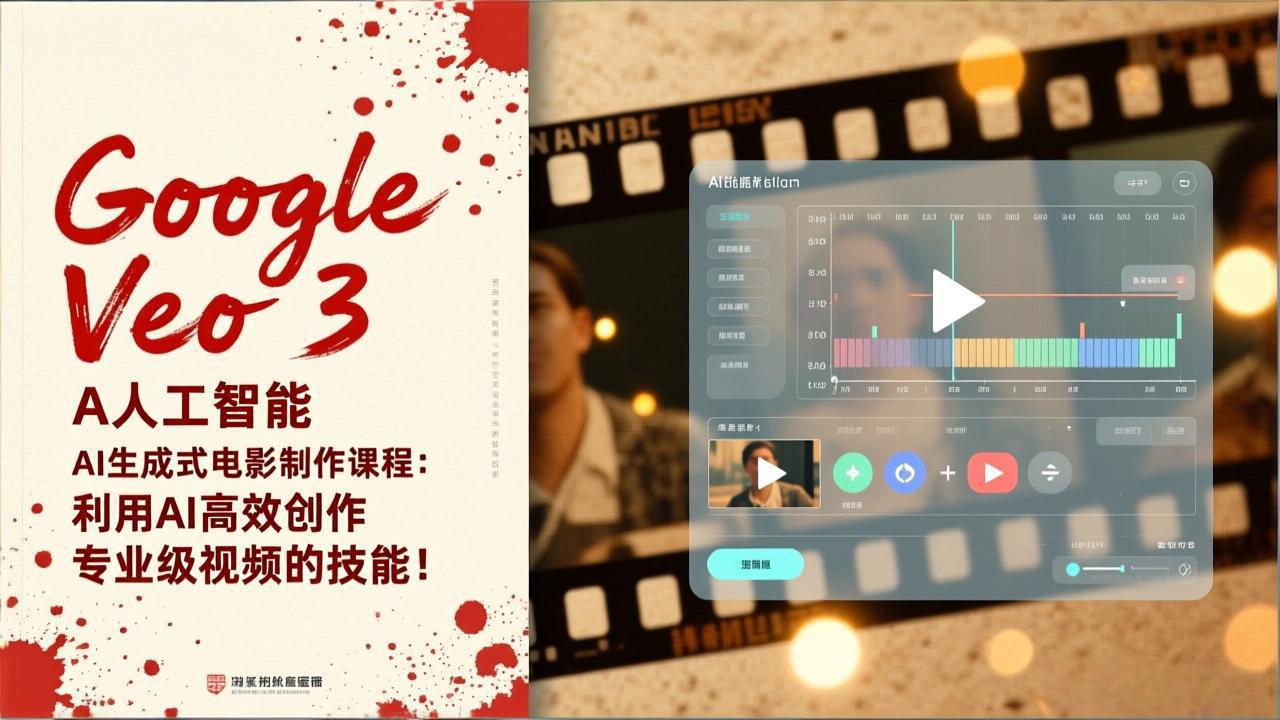 Google Veo 3人工智能AI生成式电影制作课程：利用AI高效创作专业级视频的技能！-heijinzy