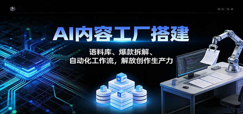 AI内容工厂搭建：语料库、爆款拆解、自动化工作流，解放创作生产力-heijinzy