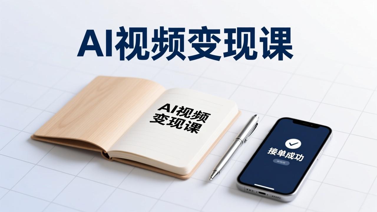 AI视频变现课，学完即可创作短片、接商单，实现副业增收，单项目报价可达千元-heijinzy