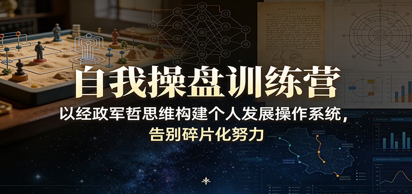 自我操盘训练营：以经政军哲思维构建个人发展操作系统，告别碎片化努力-heijinzy