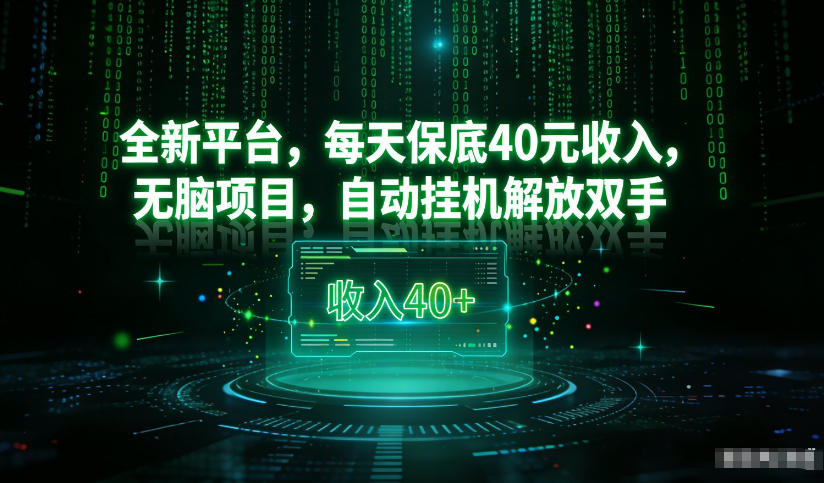 最新看广平台，每天保底30-4米，无脑项目，自动挂G解放双手【揭秘】-heijinzy