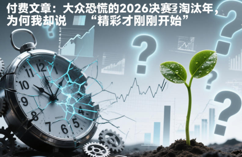 付费文章：大众恐慌的2026决赛淘汰年，为何我却说“精彩才刚刚开始”？-heijinzy