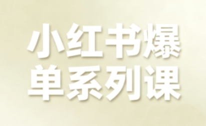 小红书爆单系列课，聚焦小红书电商全链路增长(更新)-heijinzy
