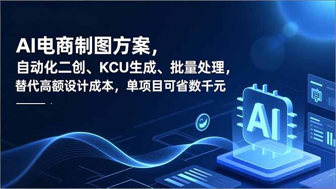 AI电商制图方案，自动化二创、SKU生成、批量处理，替代高额设计成本，单项目可省数千元-heijinzy
