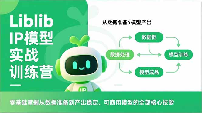 Liblib IP模型实战训练营，零基础掌握从数据准备到产出稳定、可商用模型的全部核心技能-heijinzy