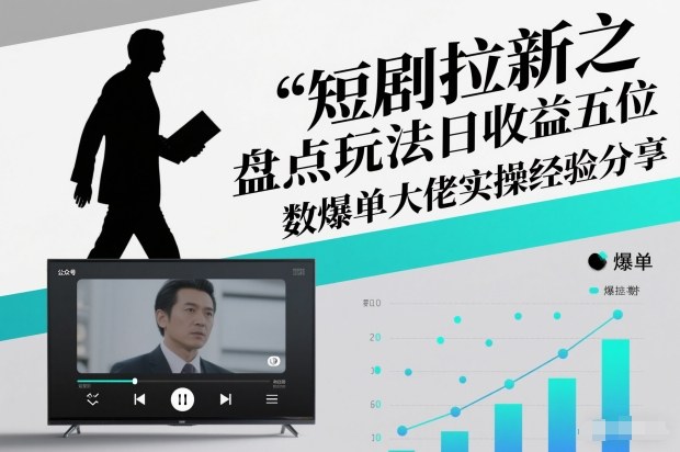 短剧拉新之盘点玩法日收益五位数爆单大佬实操经验分享-heijinzy