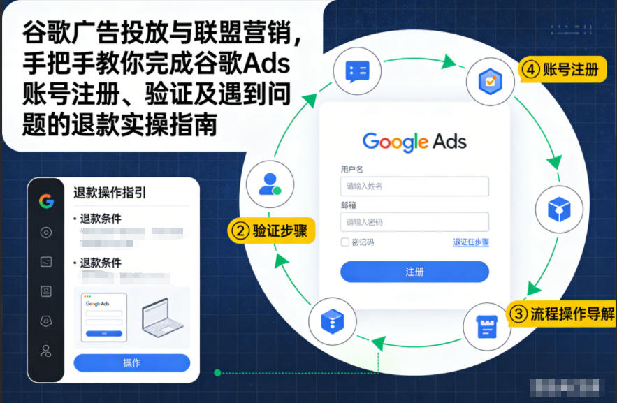 谷歌广告投放与联盟营销，手把手教你完成谷歌Ads账号注册、验证及遇到问题的退款实操指南-heijinzy