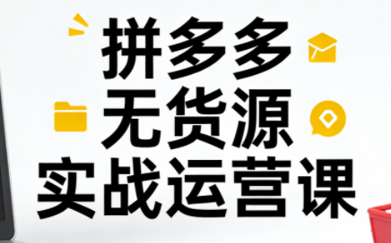 子枫老师·拼多多无货源实战运营课(更新12月)-heijinzy
