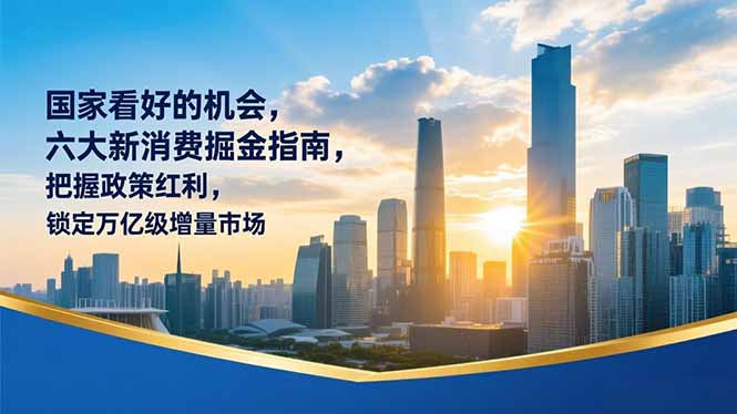 某付费文章：国家看好的机会，六大新消费掘金指南，把握政策红利，锁定万亿级增量市场-heijinzy