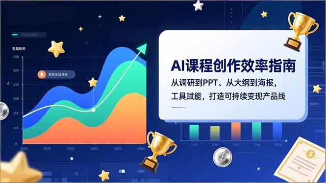 AI课程创作效率指南，从调研到PPT、从大纲到海报，工具赋能，打造可持续变现产品线-heijinzy