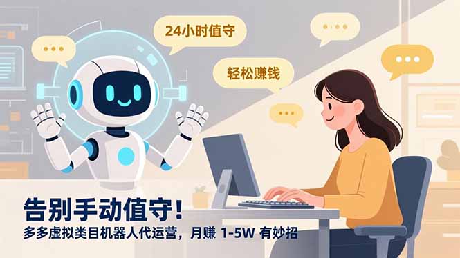 告别手动值守！多多虚拟类目机器人代运营，月赚 1-5W 有妙招-heijinzy