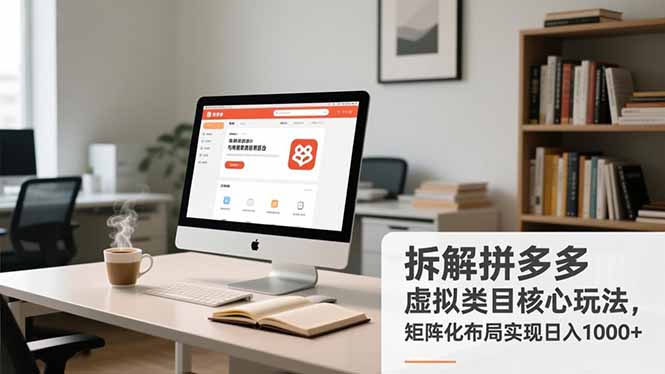 拆解拼多多虚拟类目核心玩法，矩阵化布局实现日入1000+-heijinzy