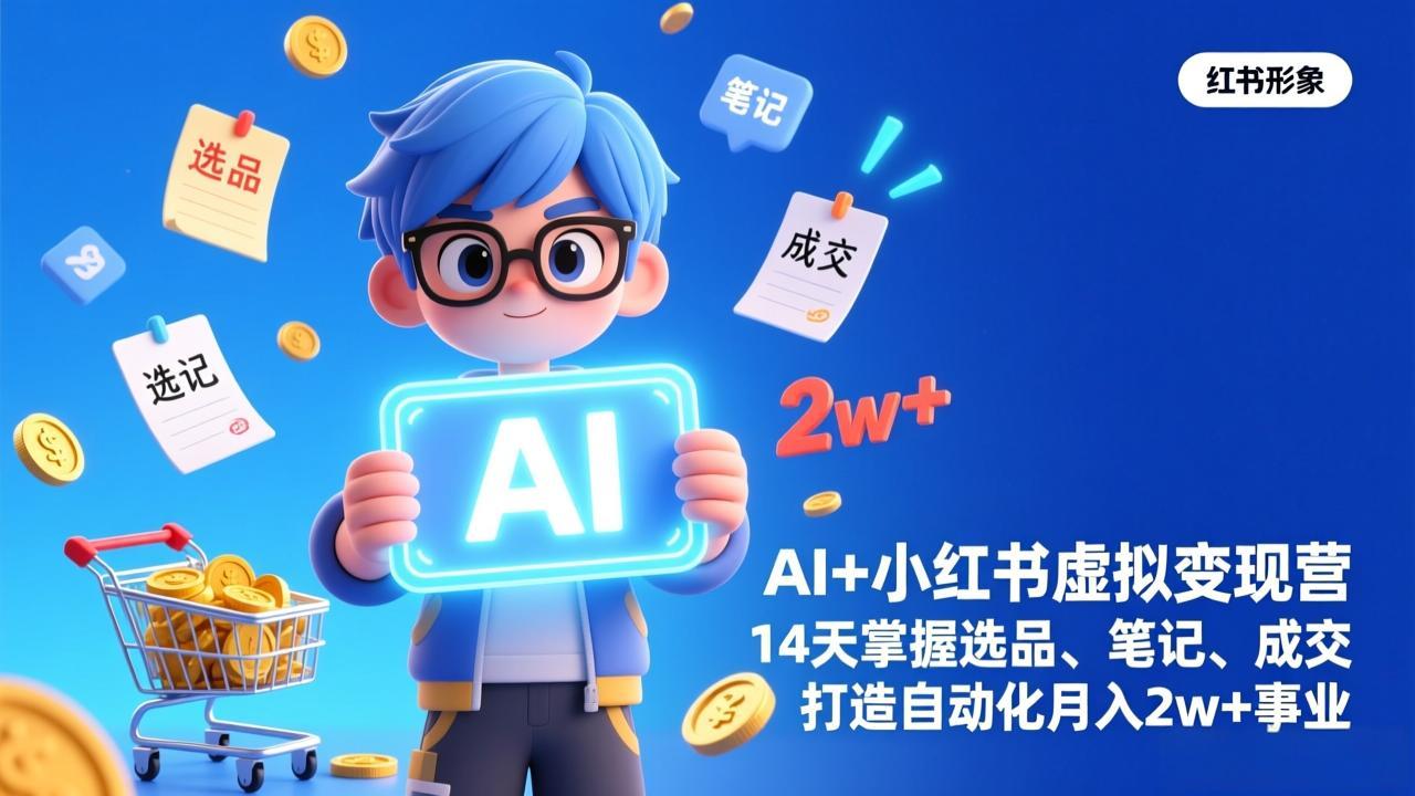 AI+小红书虚拟变现营(完结-heijinzy