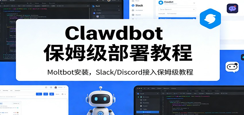 Clawdbot保姆级部署教程：Moltbot安装，Slack/Discord接入零基础入门一步到位-heijinzy