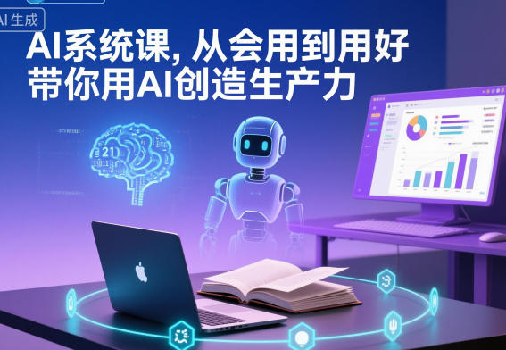 AI系统课，从会用到用好，带你用AI创造生产力-heijinzy