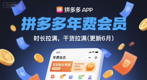 拼多多年费会员，实经验分享操，时长拉满，干货拉满(更新11月)-heijinzy