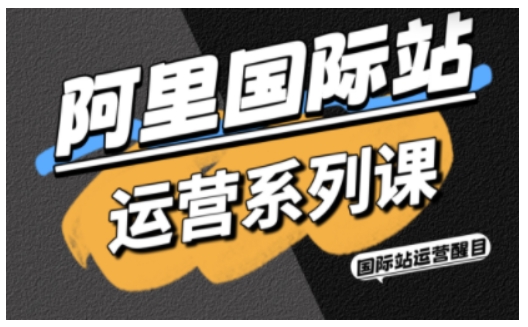 阿里国际站运营系列课，涵盖精准引流、直通车与全站推实战SOP，搭配AI效率工具包与高阶增长玩法(更新)-heijinzy