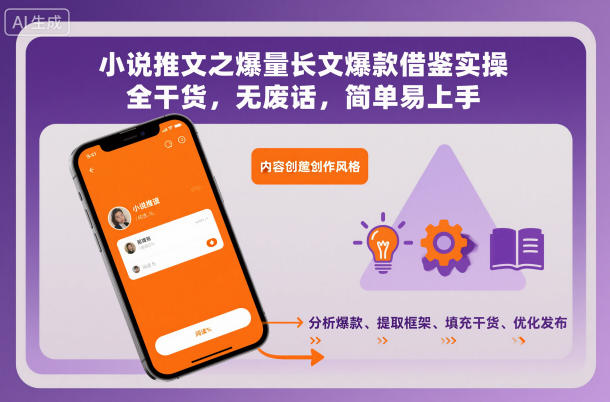 小说推文之爆量长文爆款借鉴实操，全干货，无废话，简单易上手-heijinzy