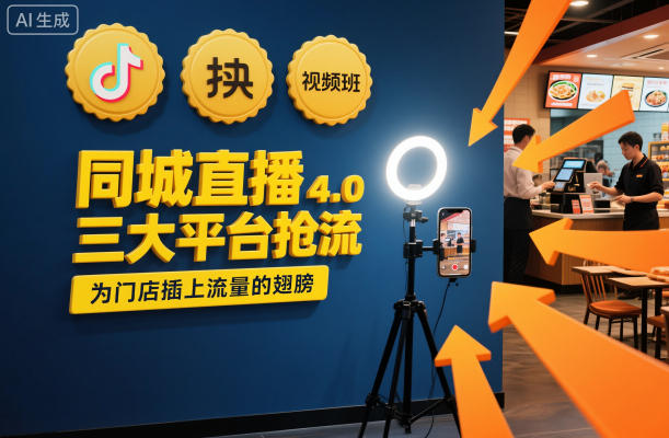 同城直播实操班4.0，三大平台抢流，为门店插上流量的翅膀-heijinzy