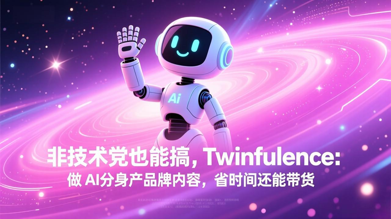 非技术党也能搞!Twinfluence:做 AI 分身产品牌内容,省时间还能带货-heijinzy
