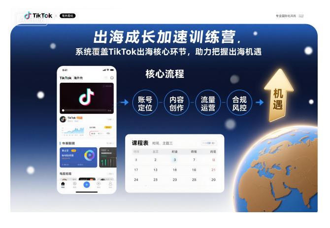 出海成长加速训练营，系统覆盖TikTok出海核心环节，助力把握出海机遇(更新)-heijinzy