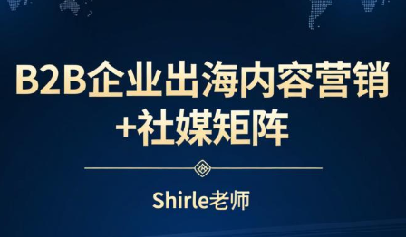 shirle老师·B2B企业出海内容营销+社媒矩阵-heijinzy