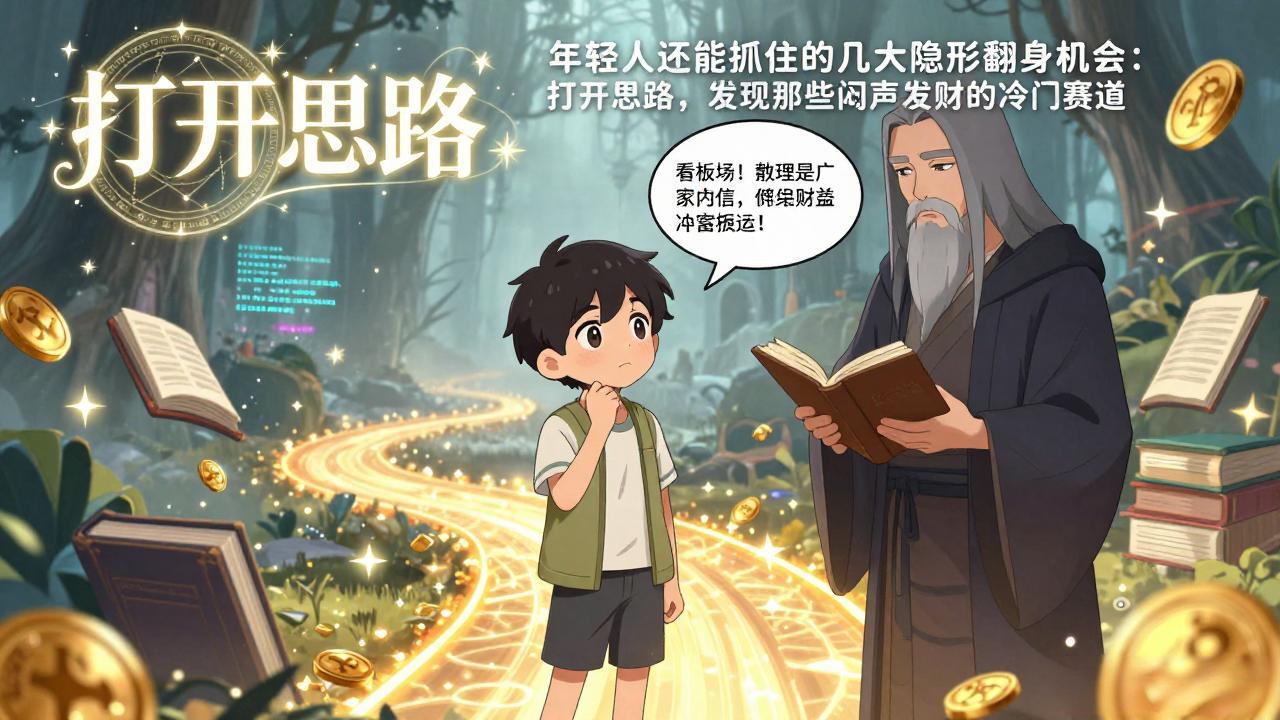 付费文1+2：年轻人还能抓住的几大隐形翻身机会：打开思路，发现那些闷声发财的冷门赛道-heijinzy