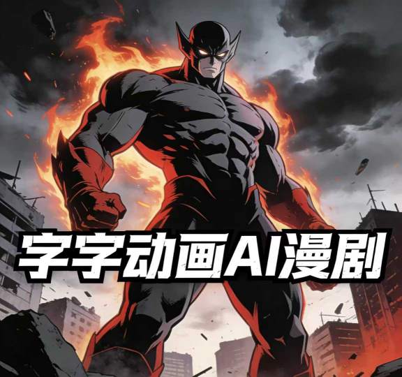 字字动画AI漫剧2026年第1期系统课程，小白看完就能学会实操的漫剧课，单人月收1-3W-heijinzy