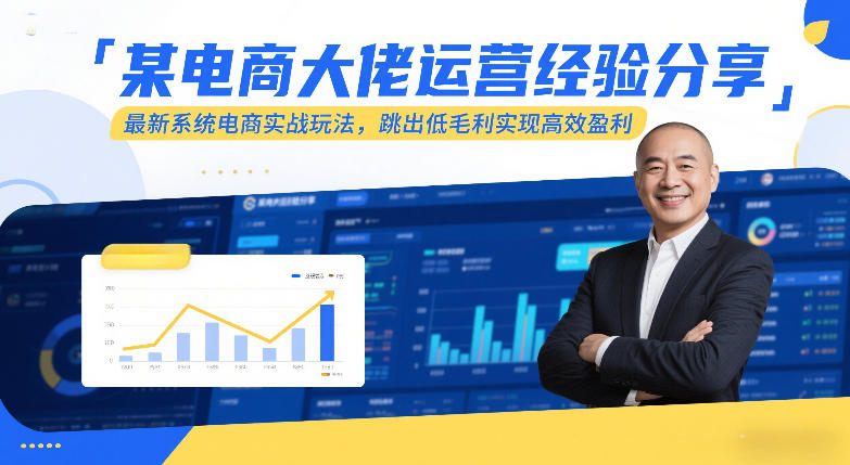 某电商大佬运营经验分享，最新系统电商实战玩法，跳出低毛利实现高效盈利(更新)-heijinzy