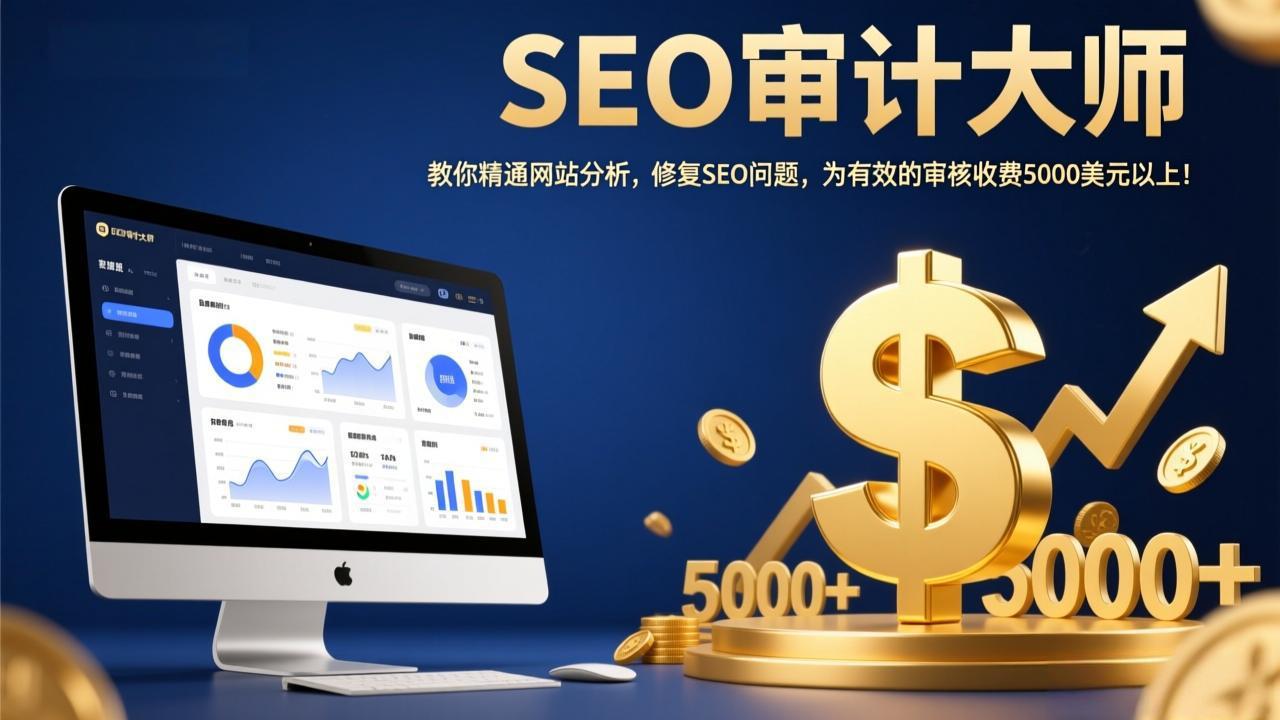 SEO审计大师：教你精通网站分析，修复SEO问题，为有效的审核收费5000美元以上！-heijinzy
