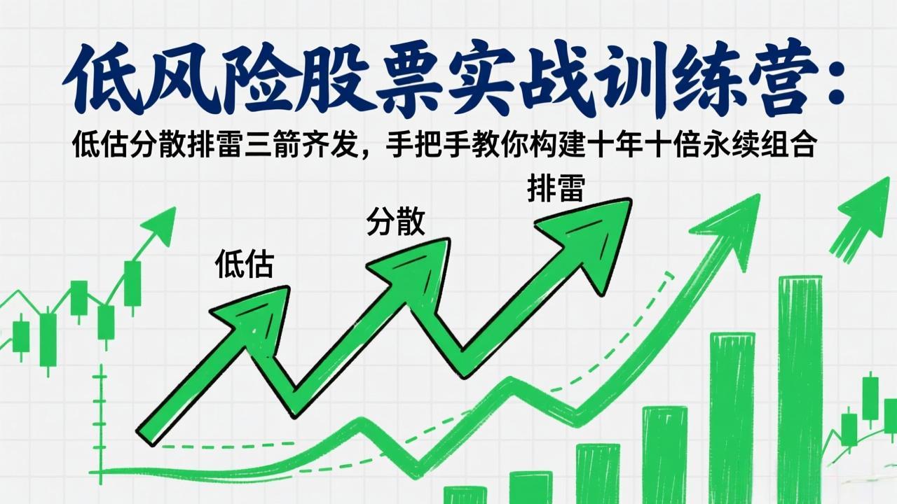 低风险股票实战训练营：低估分散排雷三箭齐发，手把手教你构建十年十倍永续组合-heijinzy