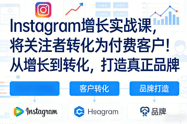 Instagram增长实战课，将关注者转化为付费客户！从增长到转化，打造真正品牌(双语字幕)-heijinzy