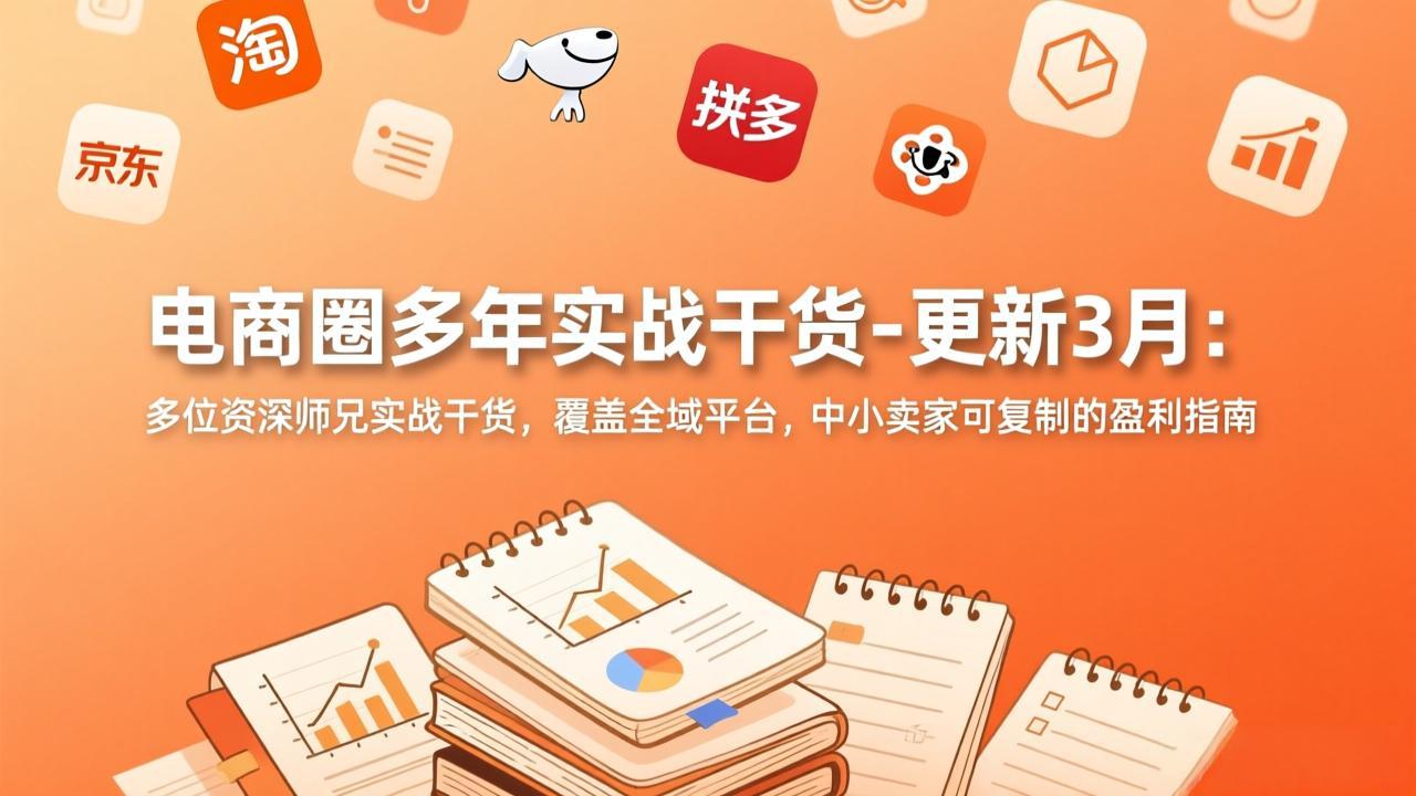 电商圈多年实战干货-更新3月：多位资深师兄实战干货，覆盖全域平台，中小卖家可复制的盈利指南-heijinzy